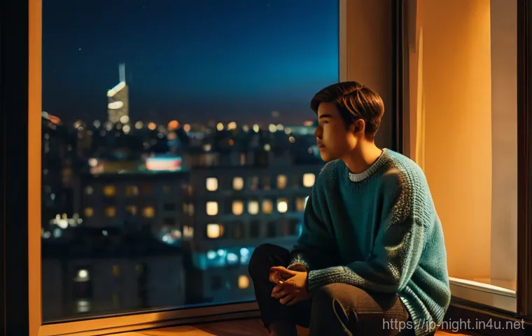 야경을 담은 음악 앨범 - **Prompt Title: Lo-Fi Chill Night by the Window**
    Generate an image of a person (gender-neutral,...